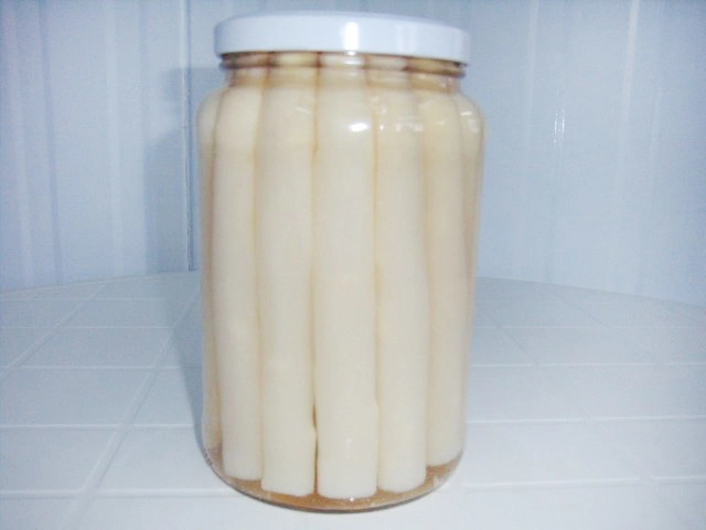 Canned Vegetables Canned White Asparagus Whole 370ml in Glass Jar