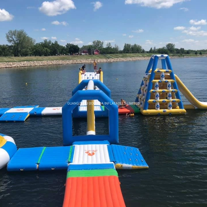 Schlauchboot Wasserpark Aqua Park, Aufblasbare Riesenwasser Spiele für Erwachsene, Wasserpark Vergnügungspark Ausrüstung zum Verkauf