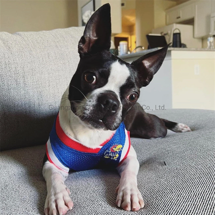 Venta caliente perro mascota verano camisa Chaleco de Baloncesto de secado rápido Cachorro mascota prendas de vestir