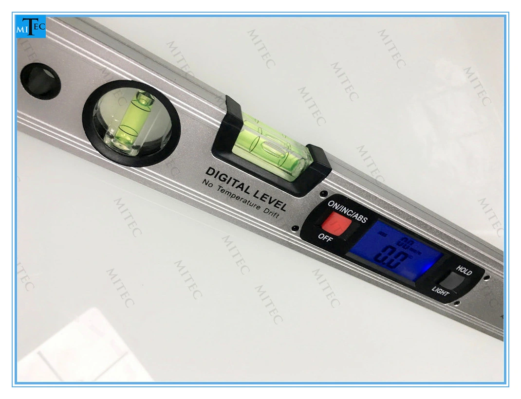 2 Buttons 400mm Angle Gauge Digital Box Spirit Level