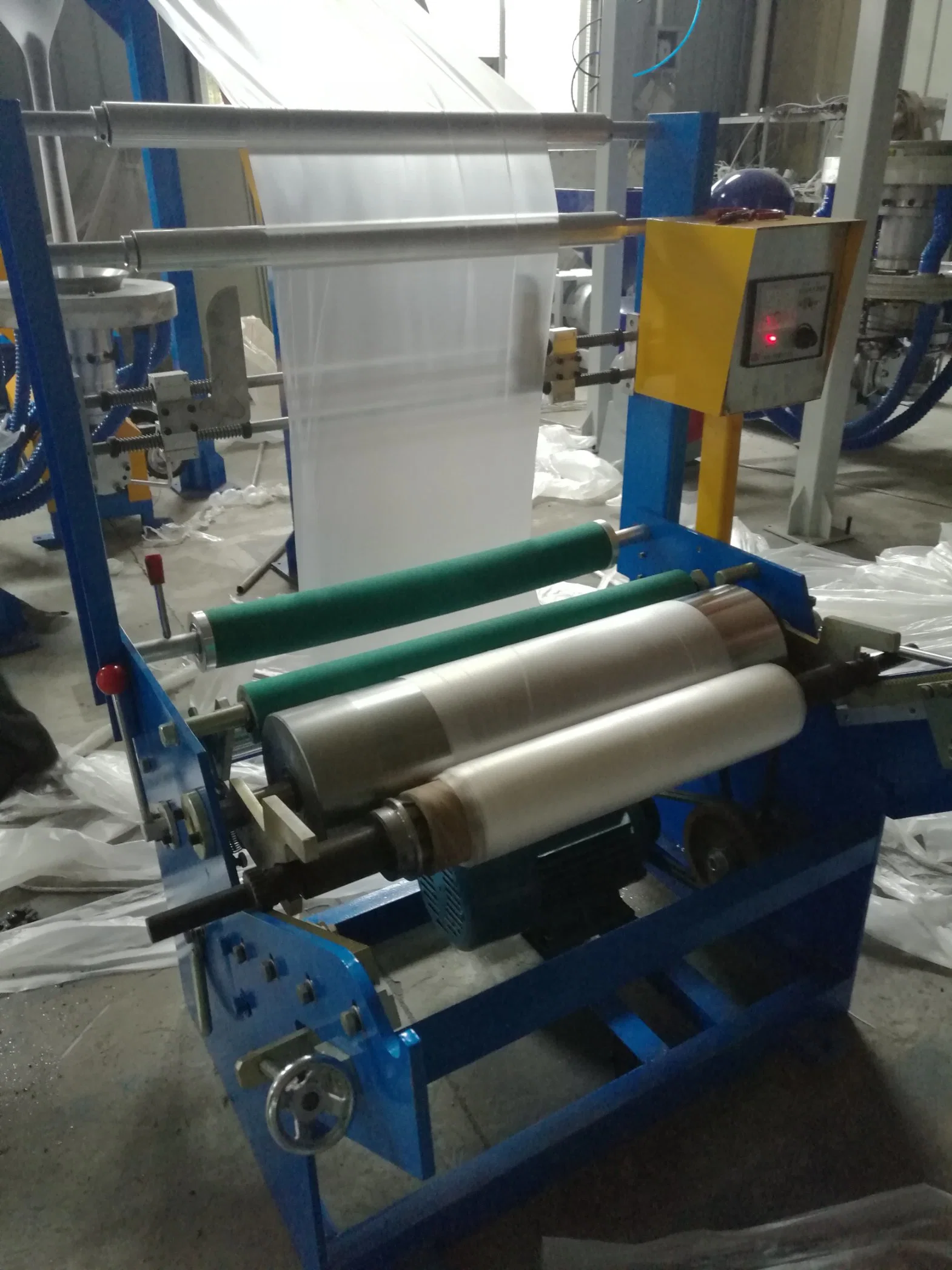 3 Layer Rotary Die Head Biodegradable Wide Film Blowing Machine