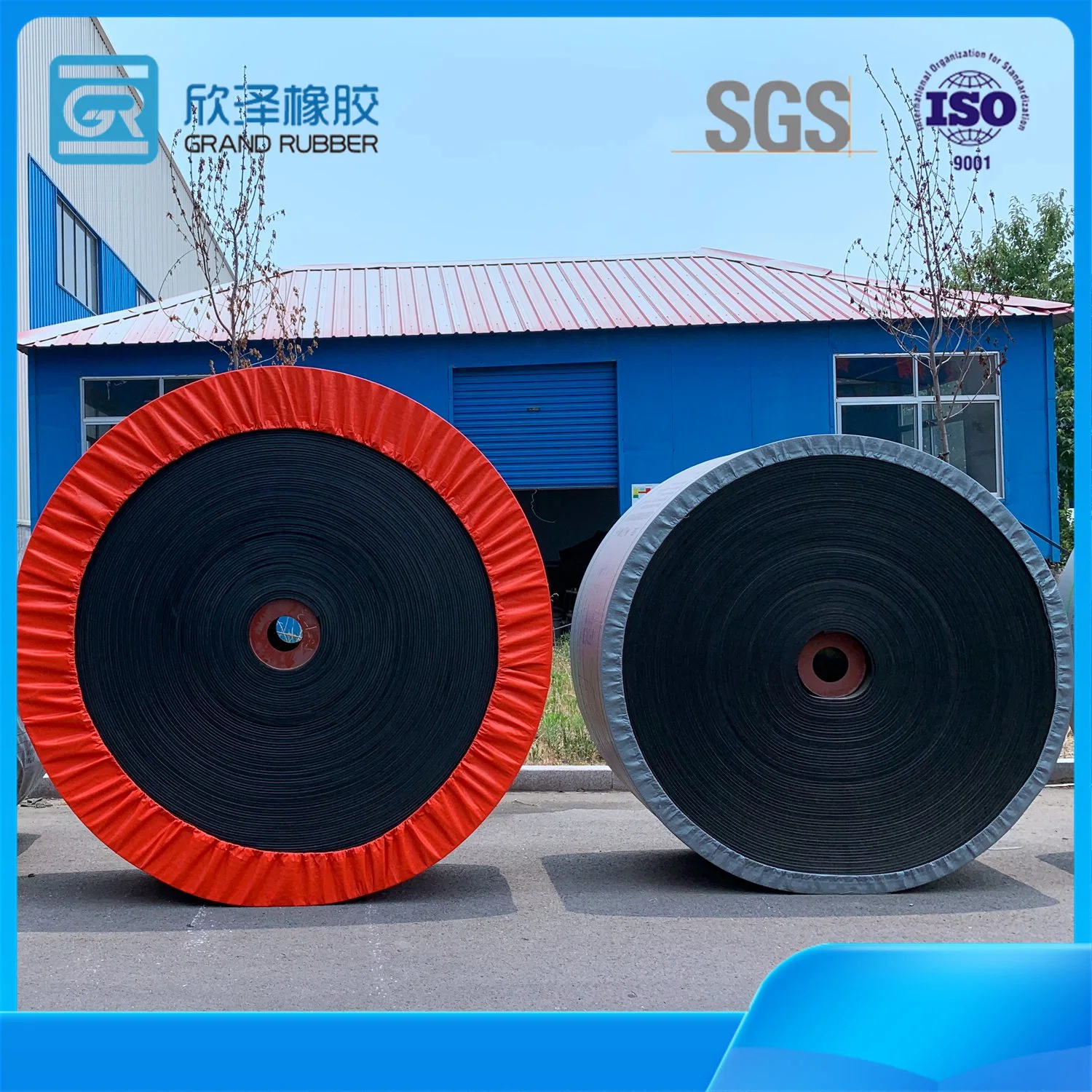 Superior Abrasion Resistant Steel Cord Rubber Conveyor Belt with High Elasticity for Airports, Shipyards, Thermal Power Plants and Other Industries