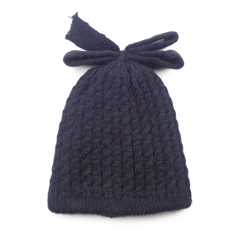 New Style Lovery Bow Knitted Autum and Winter Fashion Cap