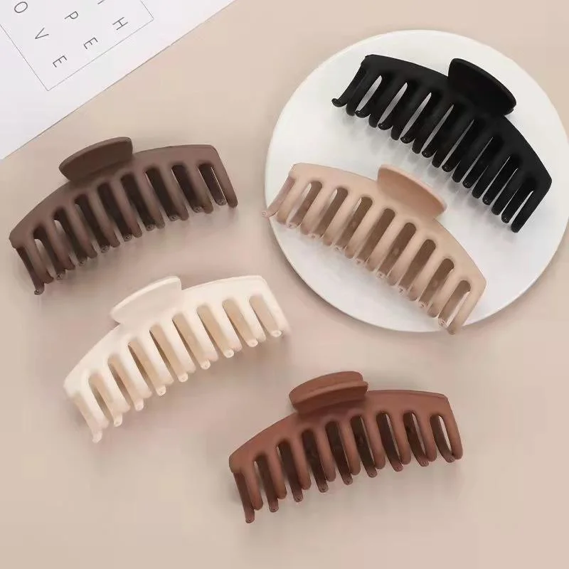 Big Claw Clips New 6 Colors Matte Hair Claws 11 Cm Fashion Claw Hair