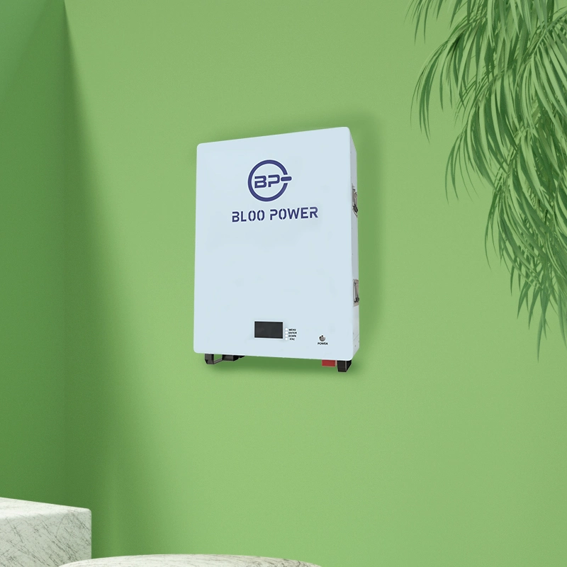 Bloopower 5kw apagado de las baterías de litio de la red para el sistema de la pared casero 3,2v 80Ah Caja de Cargador de celdas solares Energía montada en la pared Stoarge Batería