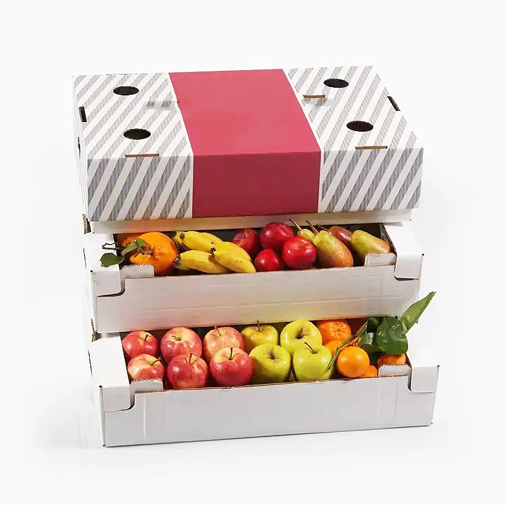 Hersteller Custom Obst Gemüse Verpackung Papier-Box Vollfarbedruck