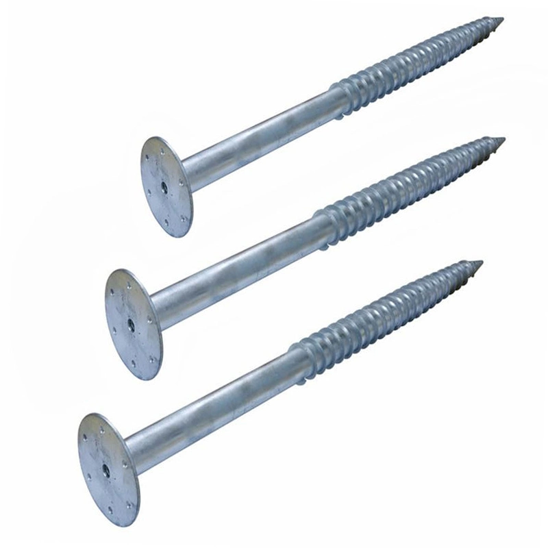 Galvanised Ground Screws Metal Ground Spikes with Screws