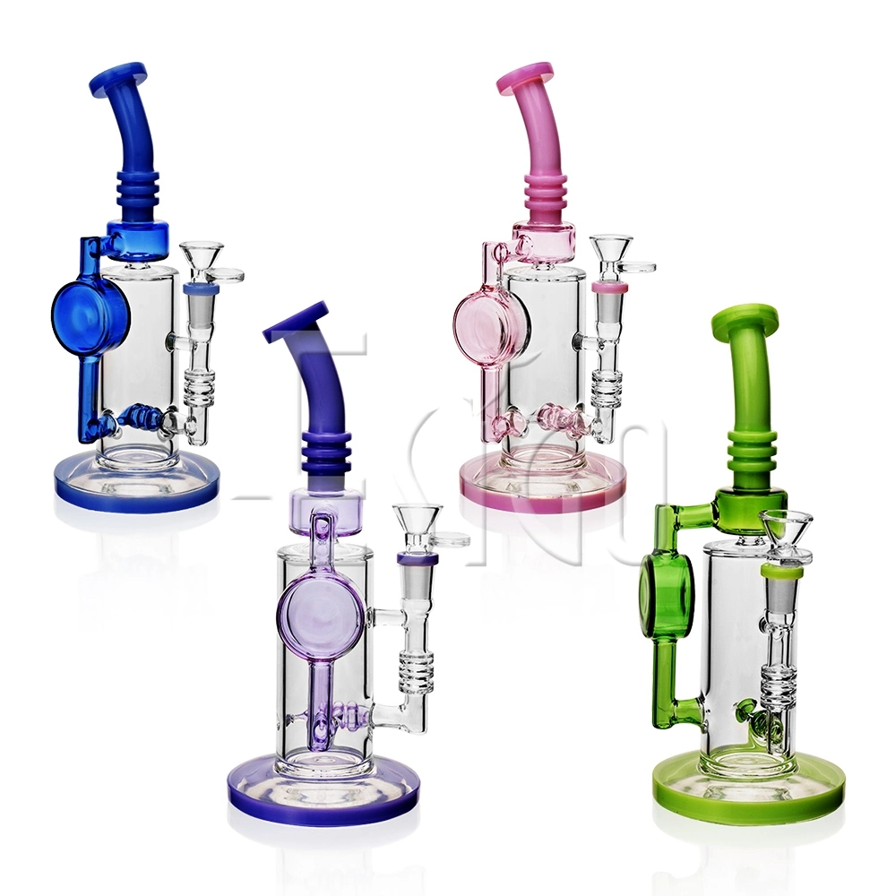 Esigo Unique Design Lollipop Per Functional Shisha Hookah DAB Oil Rig Glass Smoking Glass Water Pipe with 4 Slime Colors