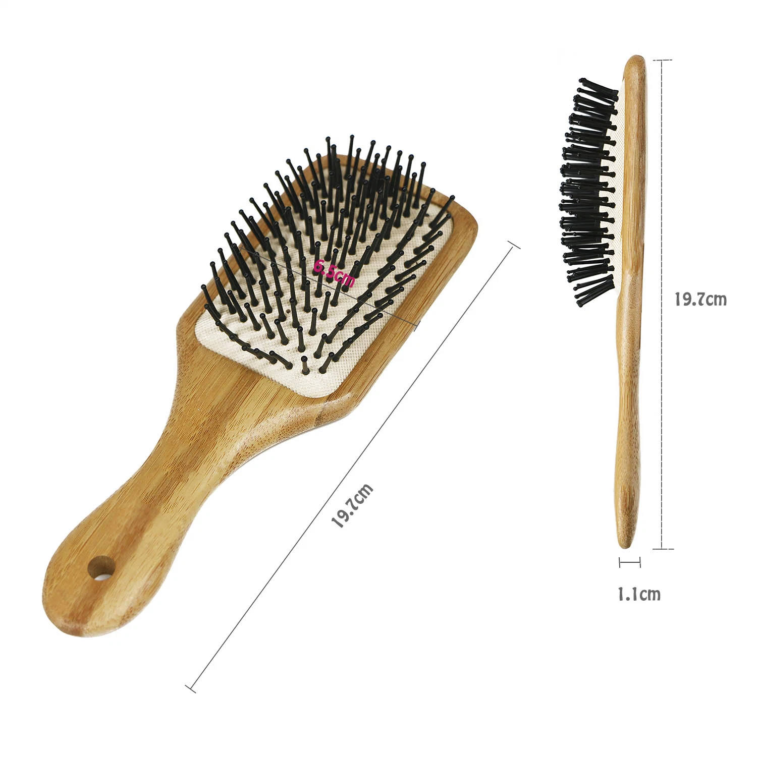 Wooden Anti-Static Air Cushion Brush Detangling Massage Comb