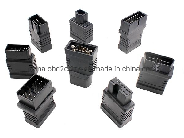 Factory Directly Supply J1962 OBD Connector, Obdii Adapter, OBD2 16p Female to Male Adapter