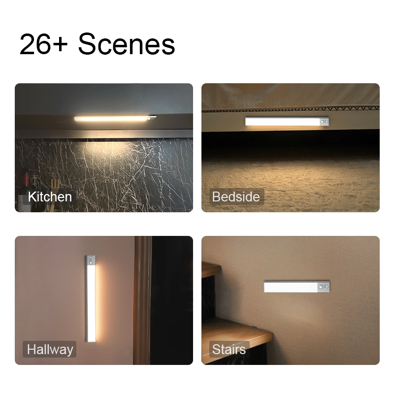 Touch Sensor Lights Kitchen Under Cabinet Lighting USB Rechargeable Magnet LED Lights