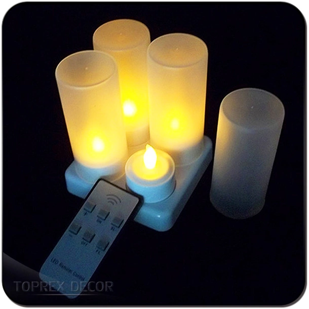 Promotional Items Event Party Supplies Warm White Plastic Remote Controlled LED Candle