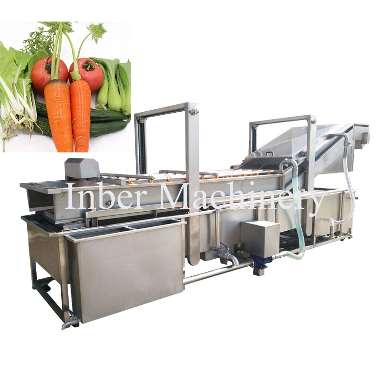 El lavado de máquina de cortar la zanahoria pelada zanahoria máquina de la línea de producción de hortalizas