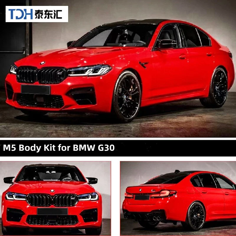 5 Series G30 G38 Upgrade to F90 M5 Style Body Kit with Bumper Head Light Rear Diffuser 5s G30 G38 M5 Auto Facelift Parts