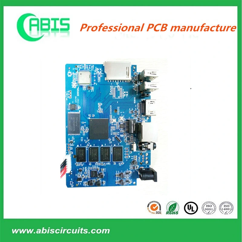 OEM Double-Sided PCB with 4oz Finished Copper Blue Solder Mask Main Board