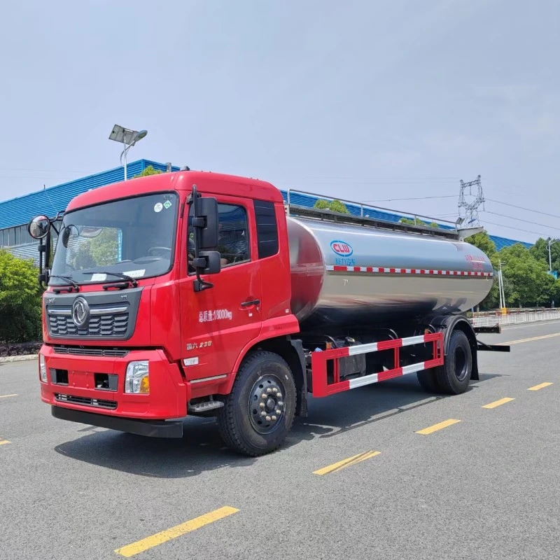 Dongfeng 12000L Stainless Steel Liquid Food Drinking Water Delivery Truck Fresh Milk Transport Tank Truck