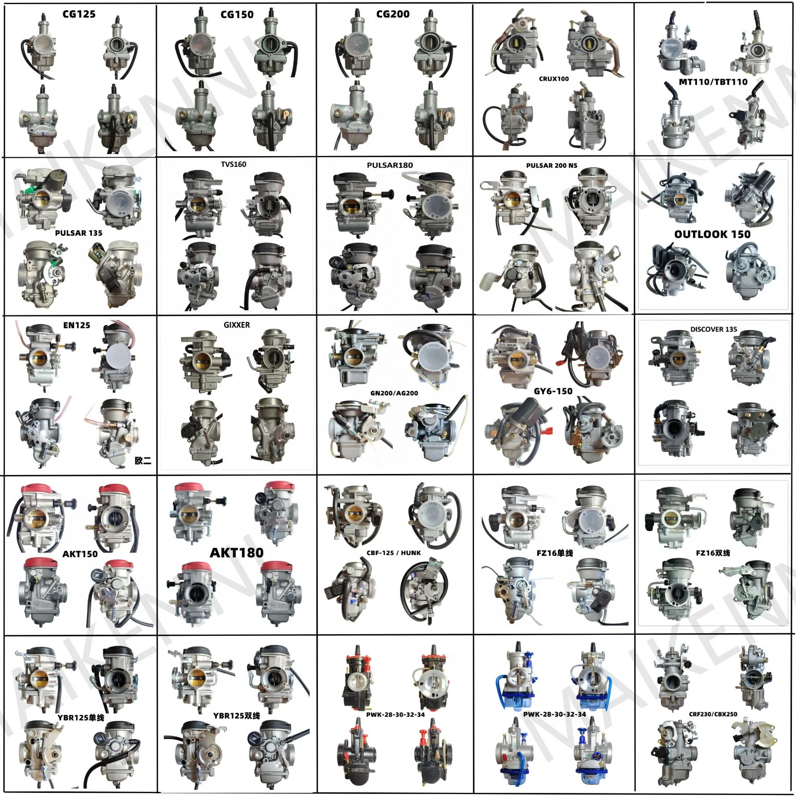 Pièces de moto moteur carburateur pour découvrir100 de la Chine de la fabrication