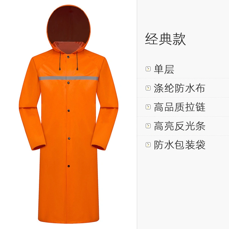 Top Sale PU/PVC Breathable Coating Reflective Safety Rainsuit Waterproof Rainwear Windproof Raincoat Protect Your Clothing and Body From Getting Wet