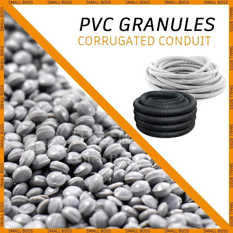 Soft PVC Granules Compound for Extrusion Anti-UV Plastic Pellets Corrugated Conduit