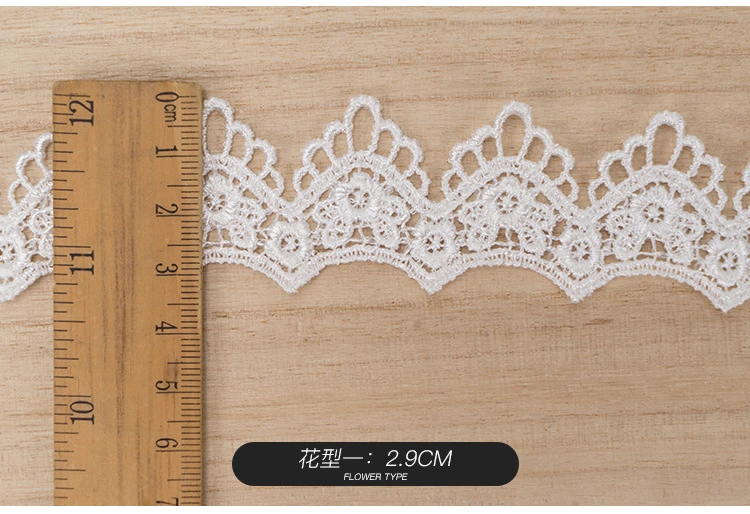 Clothing Accessories DIY Dresses Women's Accessories Wavy Edge Polyester Barcode Lace Embroidery Lace