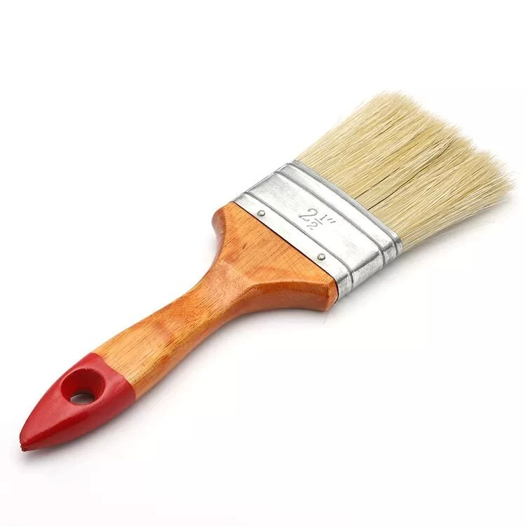 Popular Banglaesh Market Paint Brush Cleaning, 30% (50%) Bristles, Tainless Iron, Platane Wood Handle