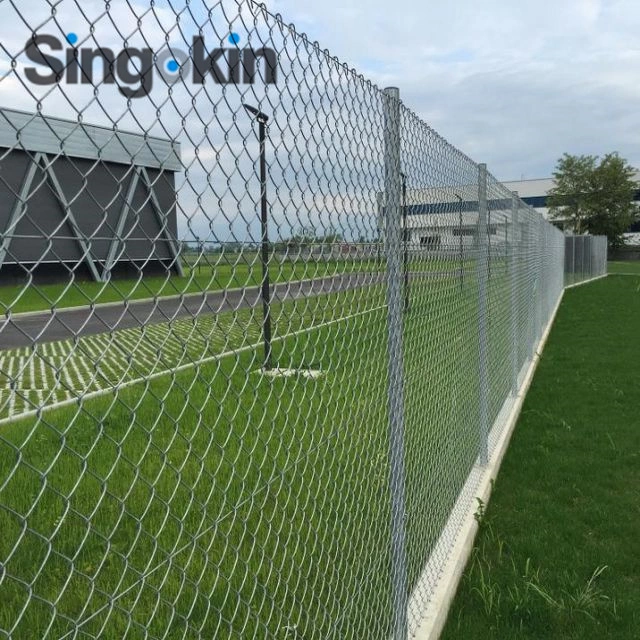 2 Inch 6 ft Chain Link Fence Galvanized Fencing Galvanized Iron Wire