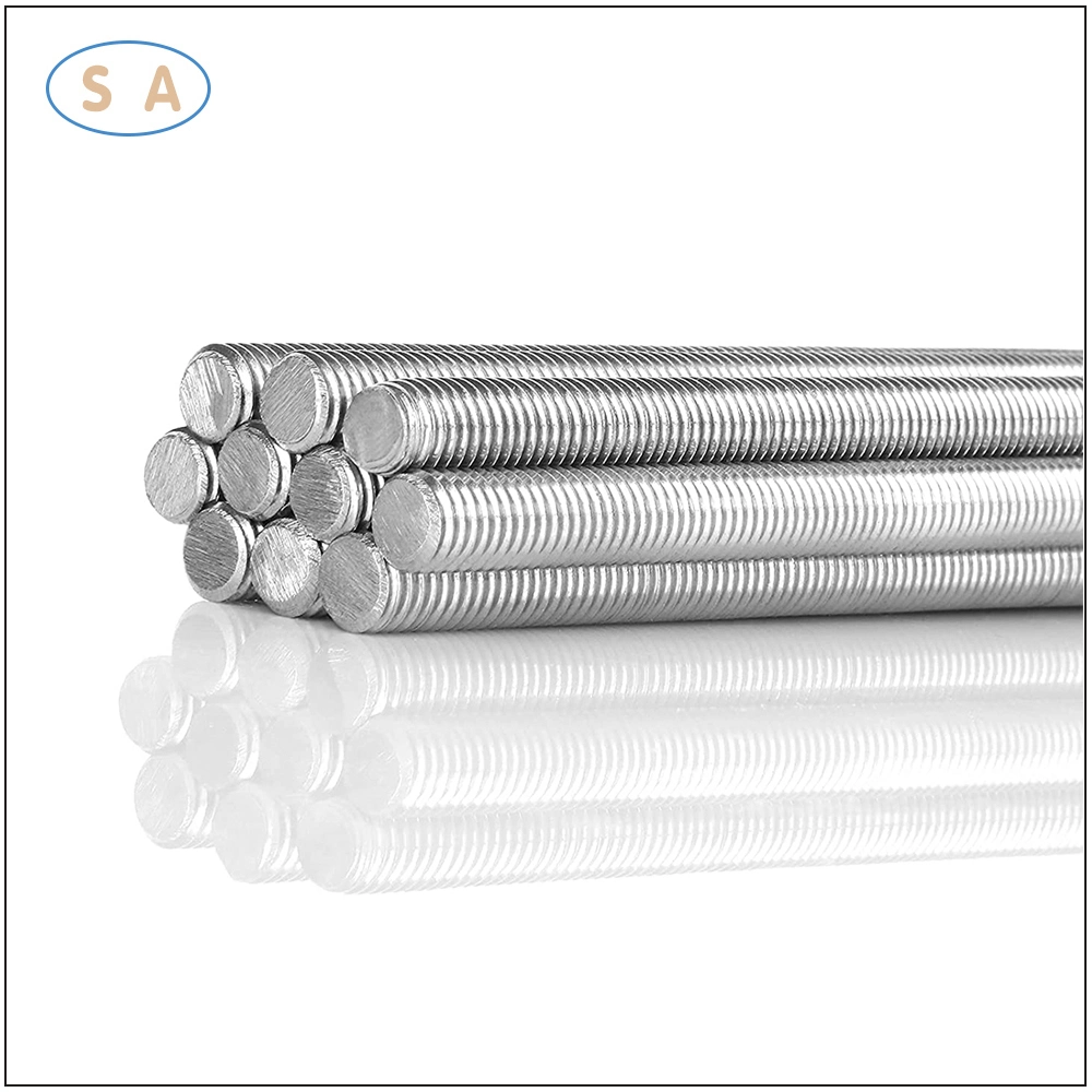 Customized Galvanized Full Tooth Threaded Rod Headless High Strength Threaded Rod Stud