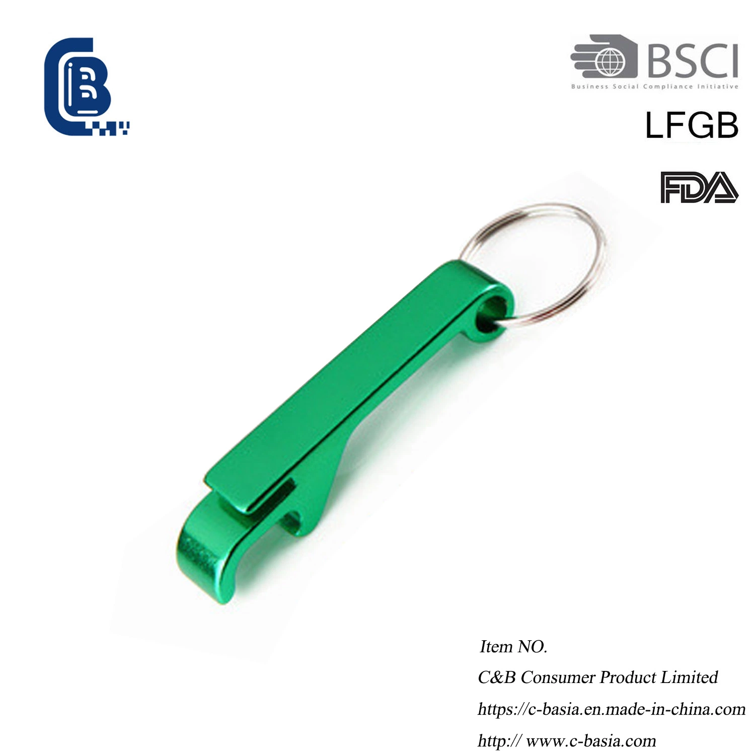 Promotional Gifts Multifunctional Bottle Opener Key Ring Metal Keychain Kitchen Gadgets