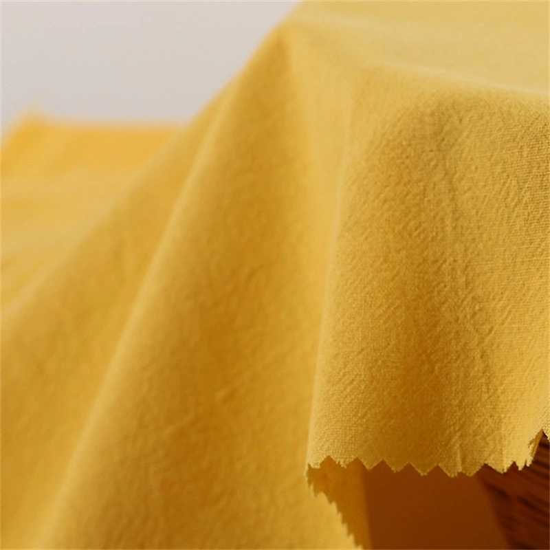 Yigao Textil Imitation Leinen Sand Wrinkle Washing Stoff Aus Reiner Baumwolle Gewebtes Gewebe