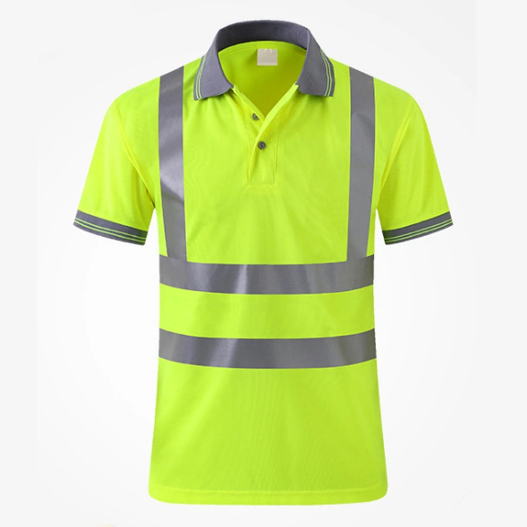 Reflective Clothing Polo Shirt Sanitation Engineering Clothing Quick-Drying Printing Logo