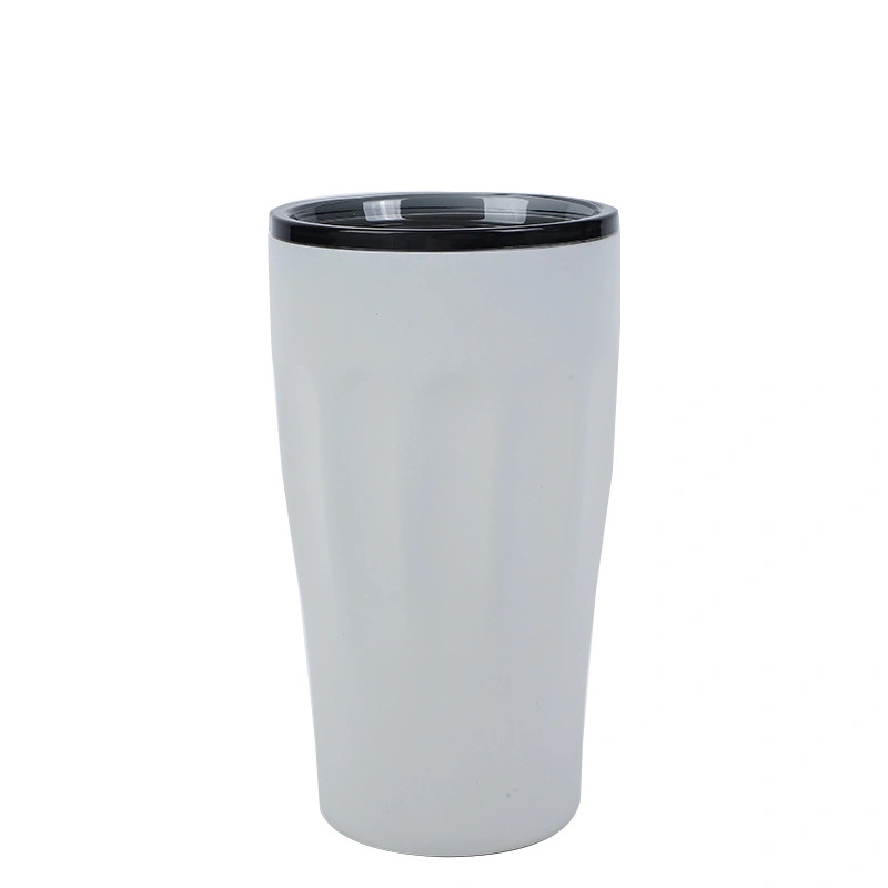 La sublimation blancs nouveau double couche isolante en acier inoxydable tasse tasse vide Portable voiture Coupe de glace en plein air