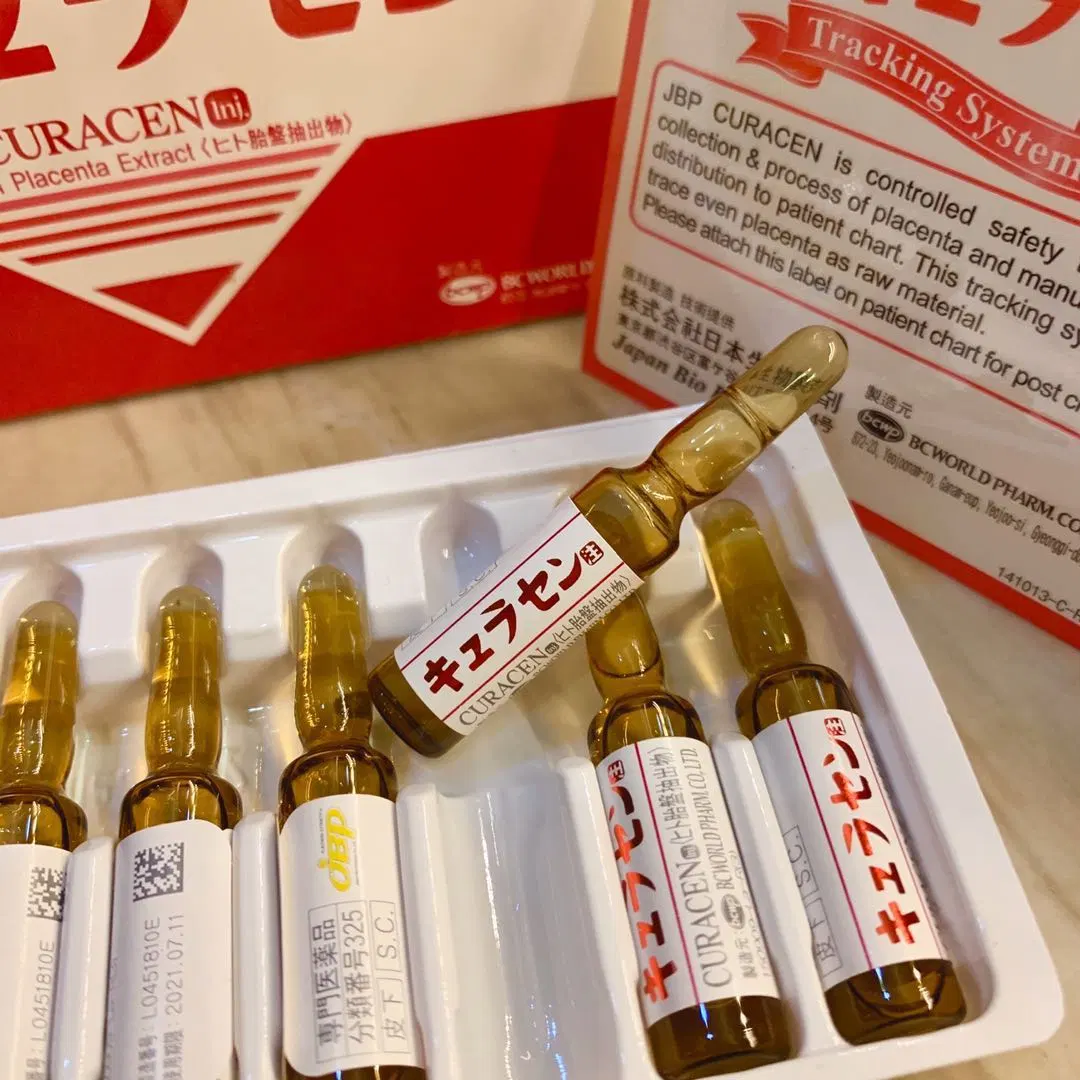 Authentic Japan Jbp Curacen Anti-Aging Human Placenta 50ampoules Laennec Injection Original Melsmon