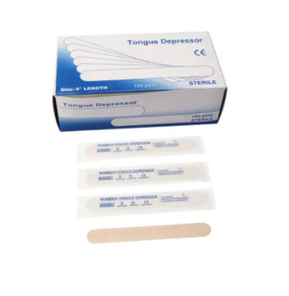 Disposable Tongue Depressor Spatulas Sterile Wooden Tongue Depressor