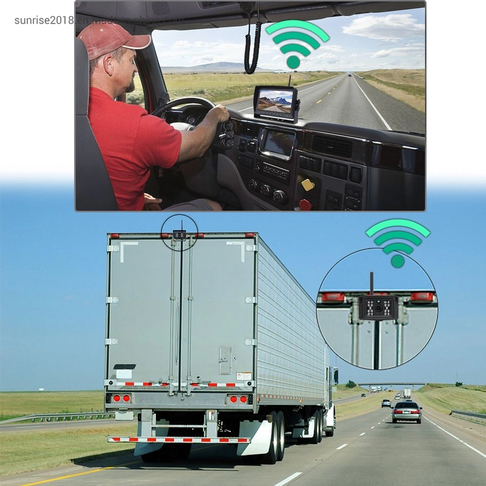 Outdoor Truck 7 Inch 720p 2.4GHz Digital Wireless Camera System 24V