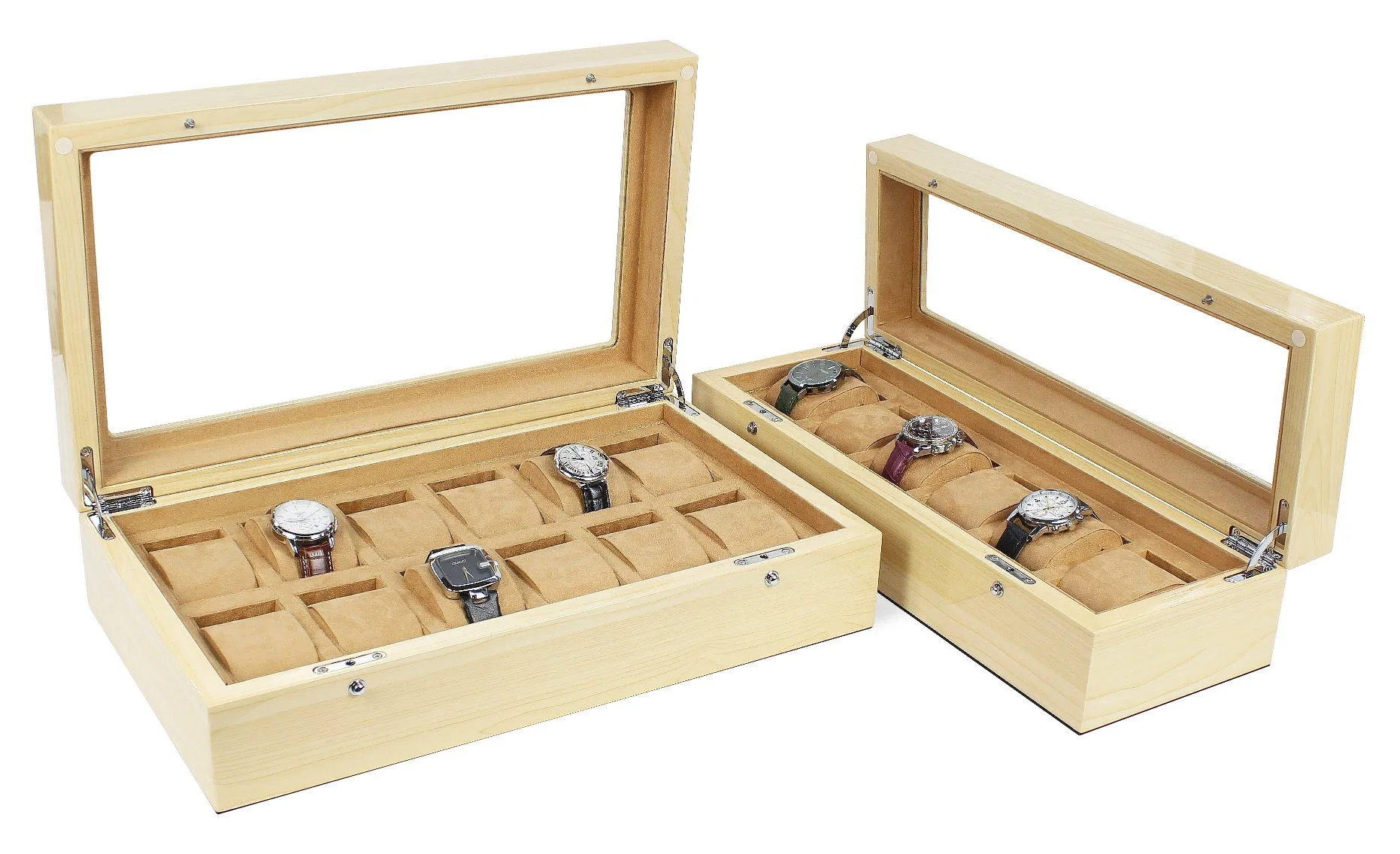 Factory Best Ahorn 6 Slot Uhrensammlung Box Vitrine Box für Männer und Frauen