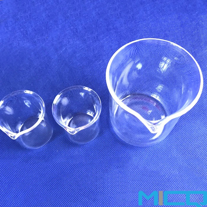 High Temperature Resistance Customized Fused Silica Quartz Glass Beaker with High quality/High cost performance 