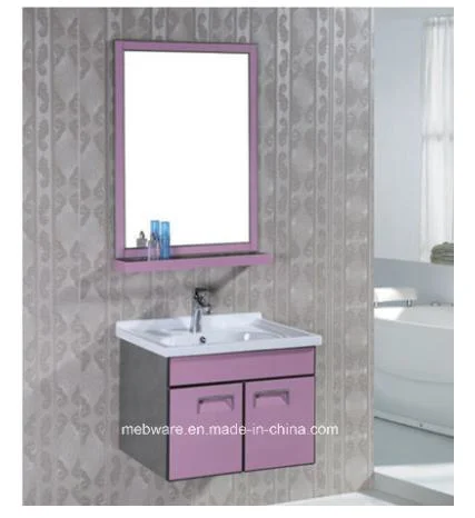 Common Modern Stainless Steel Bathroom Cabinet Vanity and Furniture