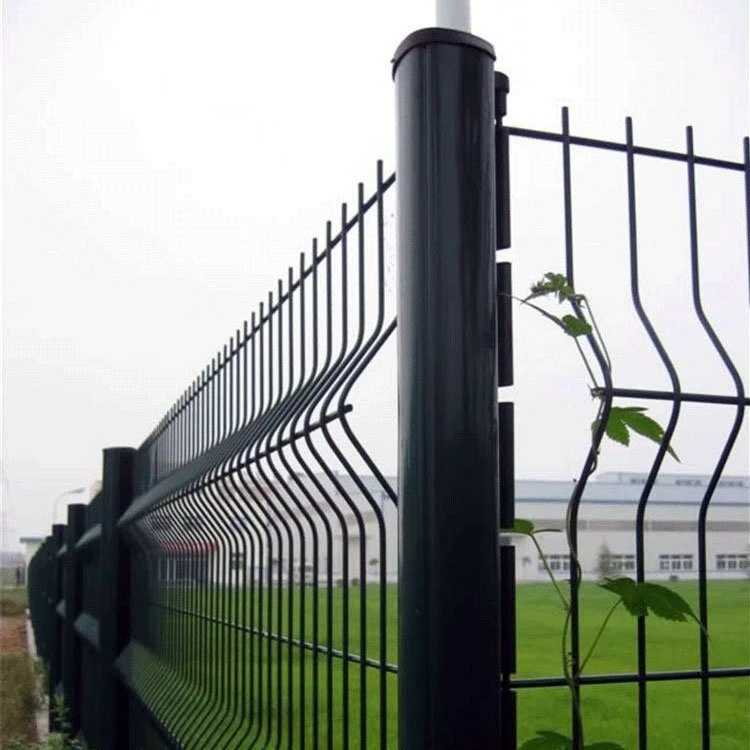 Malha de arame soldada Curvy 3D galvanizado Fence Triangle Mesh Fence