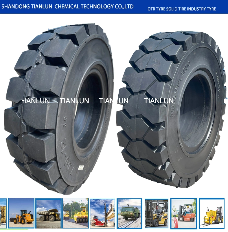 Industrial Forklift Parts 650-10 Solid Tyre 700-12 21*8-9 600-9