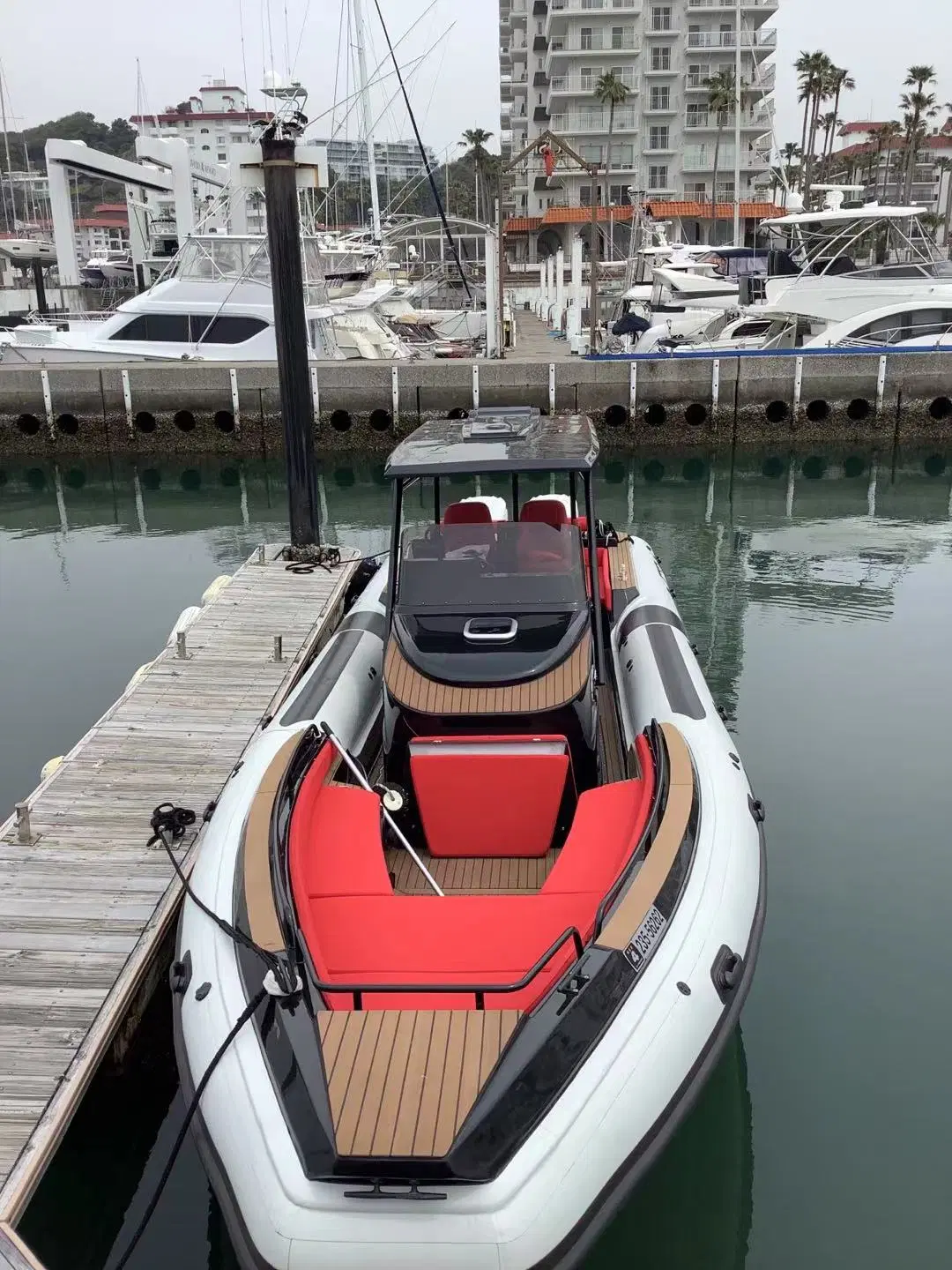 O Parque Aquático Aqualand 38pés 11,5m Motor Costela de luxo /tubo rígido de desporto insufláveis barco de lazer com marcação CE Classe B (Costela1150L)