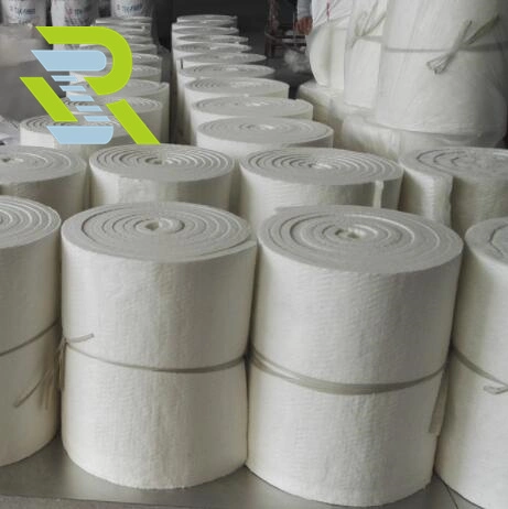 China Zibo Supplier of Ceramic Fiber Blanket for Furnace Thermal Insulation Blanket. 96/128kg/M3 Density 20230324CFB