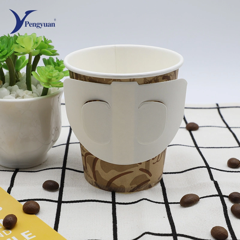 Single Wall Paper Cup with Customized Handle for Hot Drinking-Swpc-43