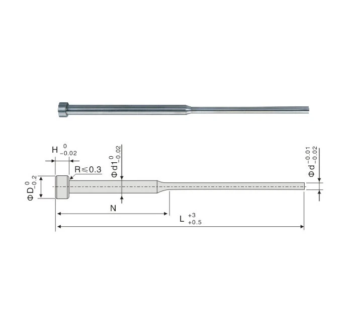 Spot High Precision Stepped Types Ejector Pin Use of in Mould