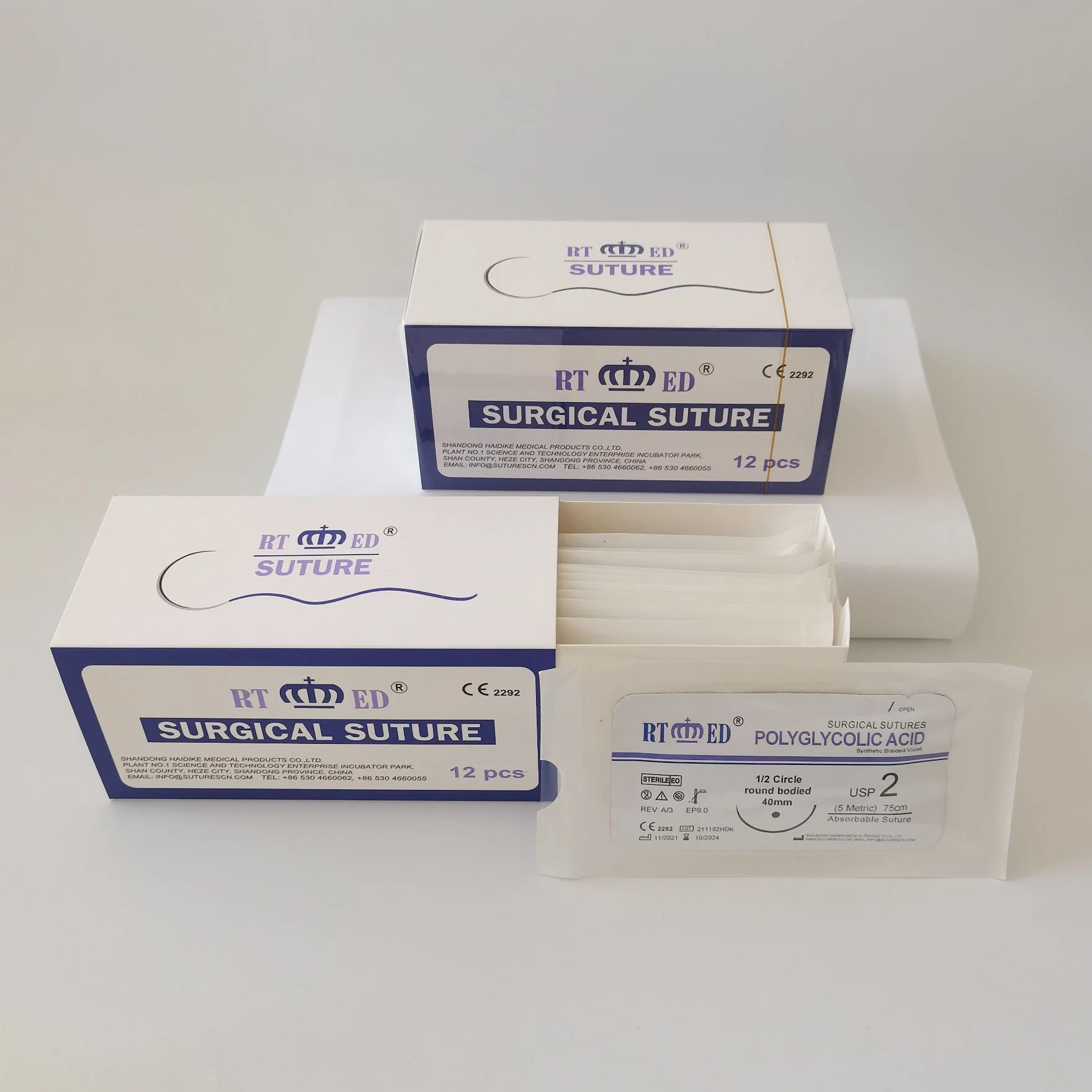 Sterile Medical Disposables Polyglycolic Acid (PGA) Surgical Suture