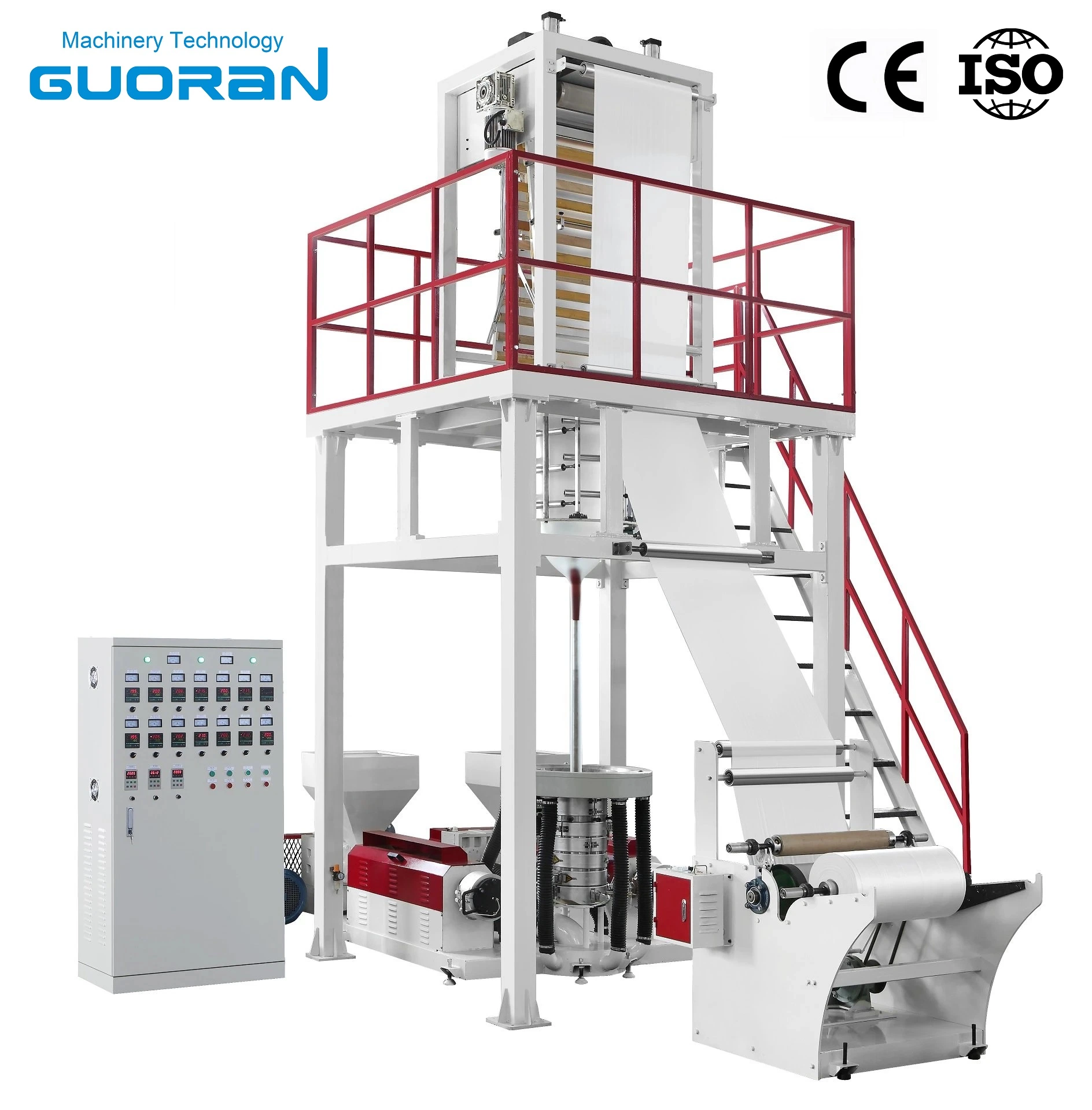 High & Low Pressure Extrusion Rotary Head Film Blowing Machine