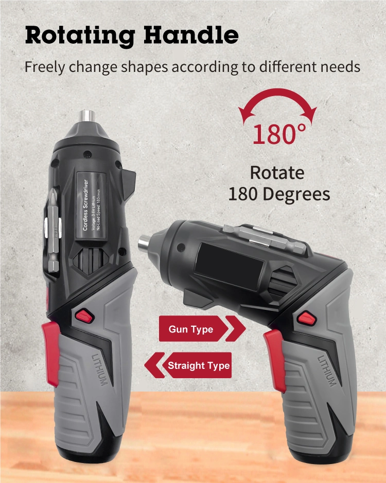 3.6V Hand Tools Cordless Power Electric Screwdriver Battery-Powered Electric Screwdriver