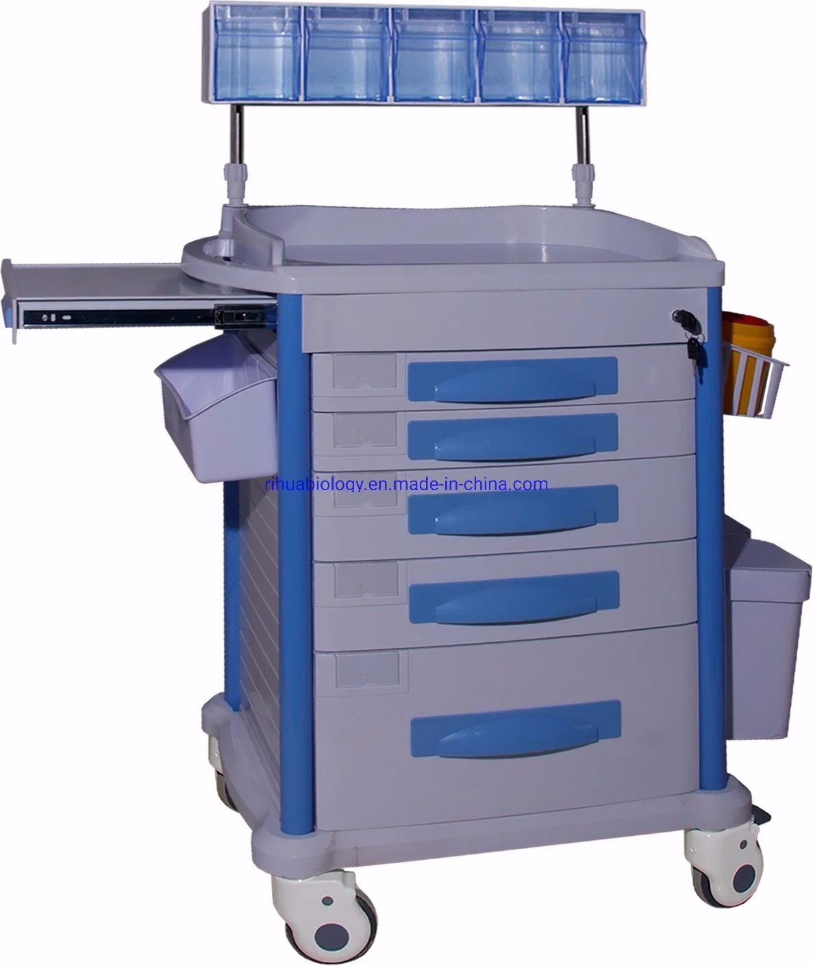 Hospital Plastic Anesthesia Drugs Trolley