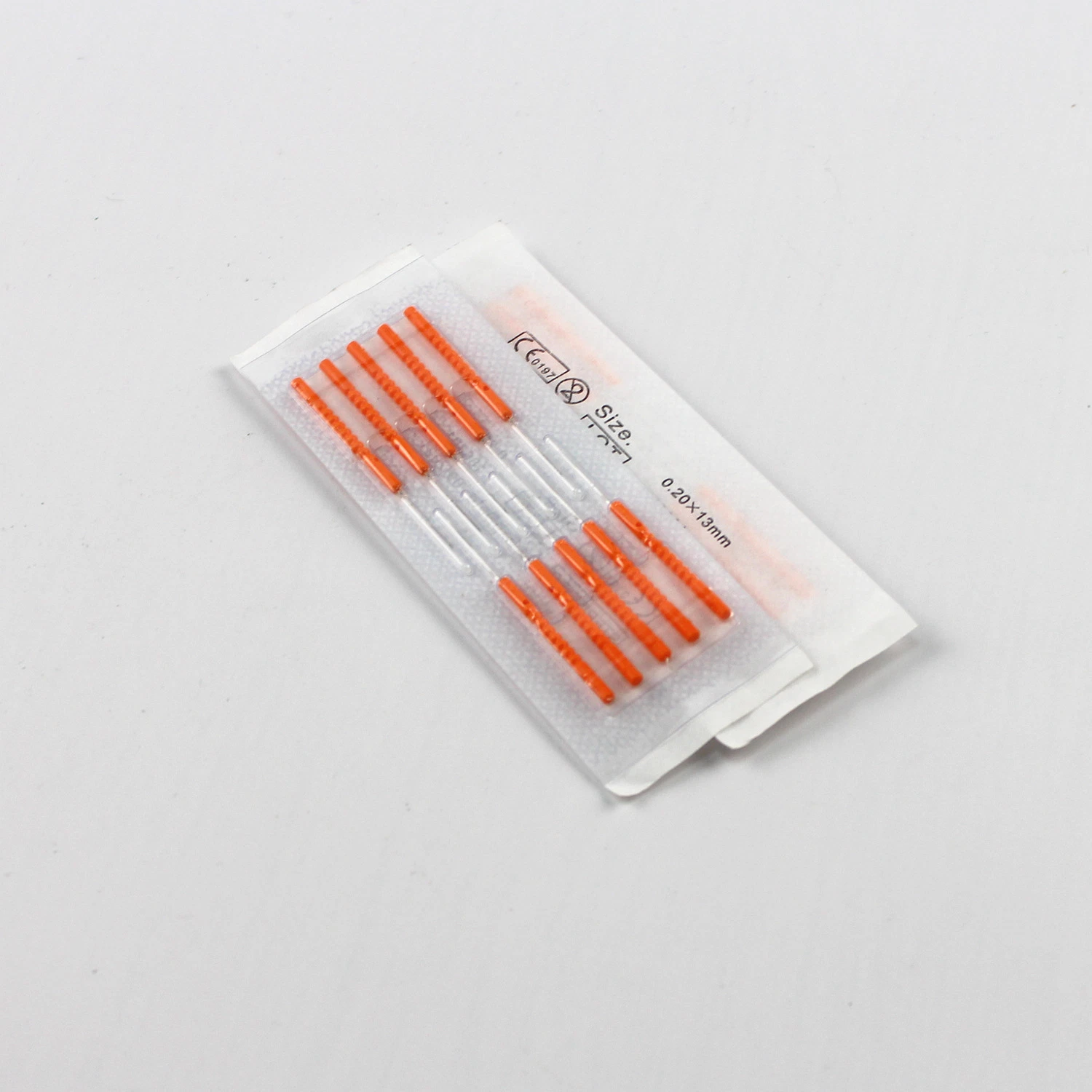 CE, ISO13485 Plastic Handle Sterile Acupuncture Detox Needle 0.20X13mm a-29b