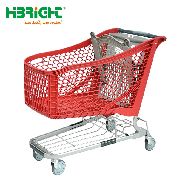 Highbright Plastic Grocery Shopping Mall Cart