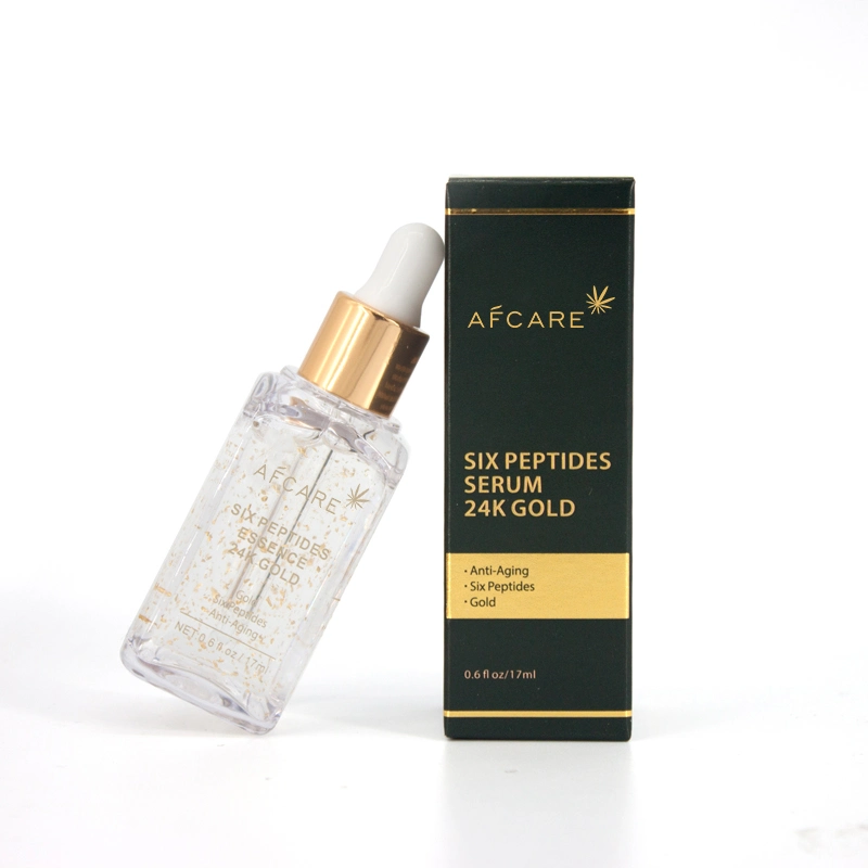 Private Label Organic 24K Gold Serum Feuchtigkeitsspendende Aufhellung Afcare Hautpflege Essenz